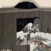 HAORI HOMME BLEU-NOIR ,ÉPAIS POLY MÉLANGÉ 007-194